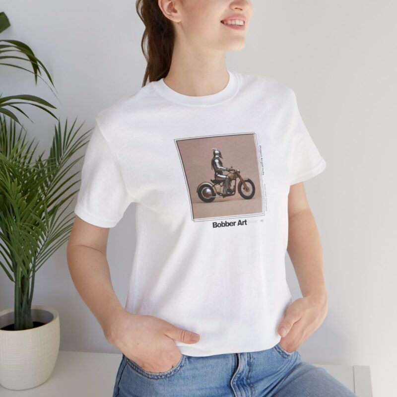 T-Shirt minimalistische Kunst: Bobber-Kunstsammlung - "Knight Bobber" – Bild 9