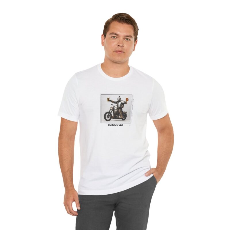 T-Shirt minimalistische Kunst: Bobber-Kunstsammlung - "Medieval Beer Bobber" – Bild 8