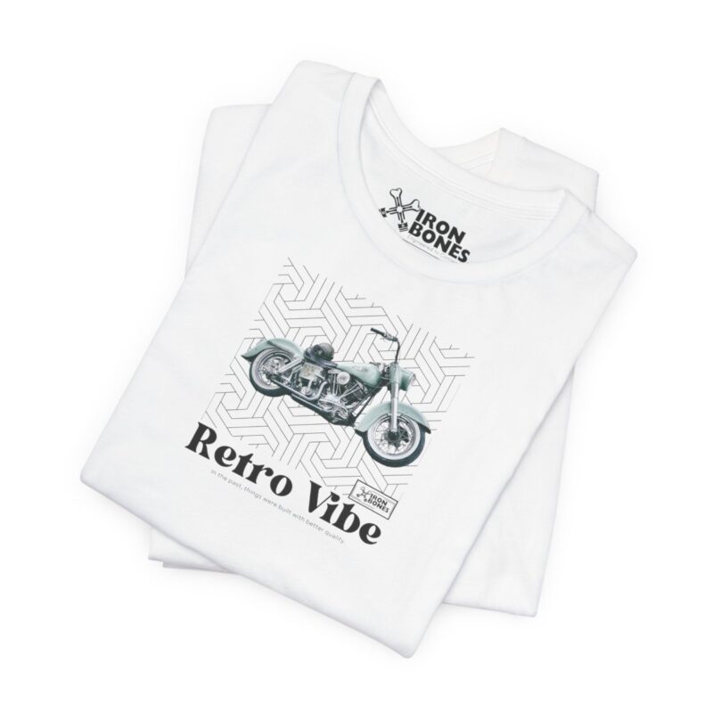 Retro Vibe Bronze T-Shirt: Motorrad vintage