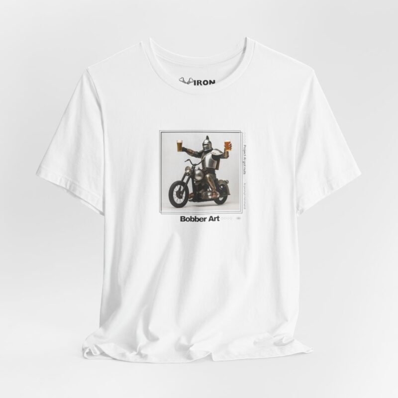 T-Shirt minimalistische Kunst: Bobber-Kunstsammlung - "Medieval Beer Bobber" – Bild 4