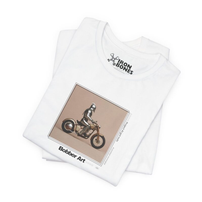 T-Shirt minimalistische Kunst: Bobber-Kunstsammlung - "Knight Bobber"