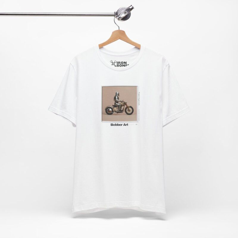 T-Shirt minimalistische Kunst: Bobber-Kunstsammlung - "Knight Bobber" – Bild 5