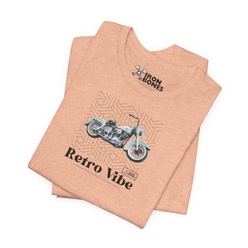 Retro Vibe Bronze T-Shirt: Motorrad vintage – Bild 8