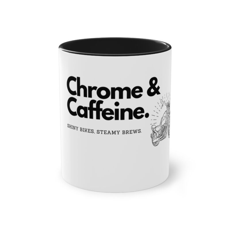 Chrom und Koffein: Zweifarbige Kaffeetasse