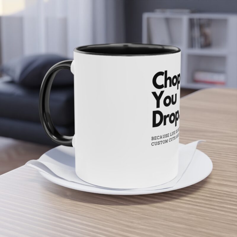 Chop 'til you drop: Zweifarbige Kaffeetasse – Bild 6