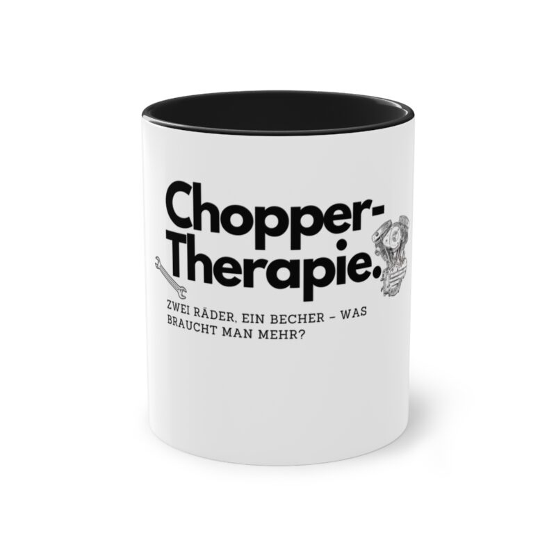 Chopper-Therapie: Zweifarbige Kaffeetasse