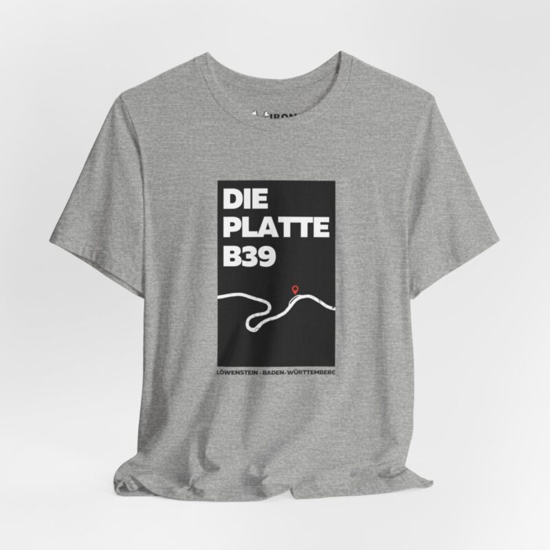 T-Shirt: DIE PLATTE B39 - Black stripe – Bild 5