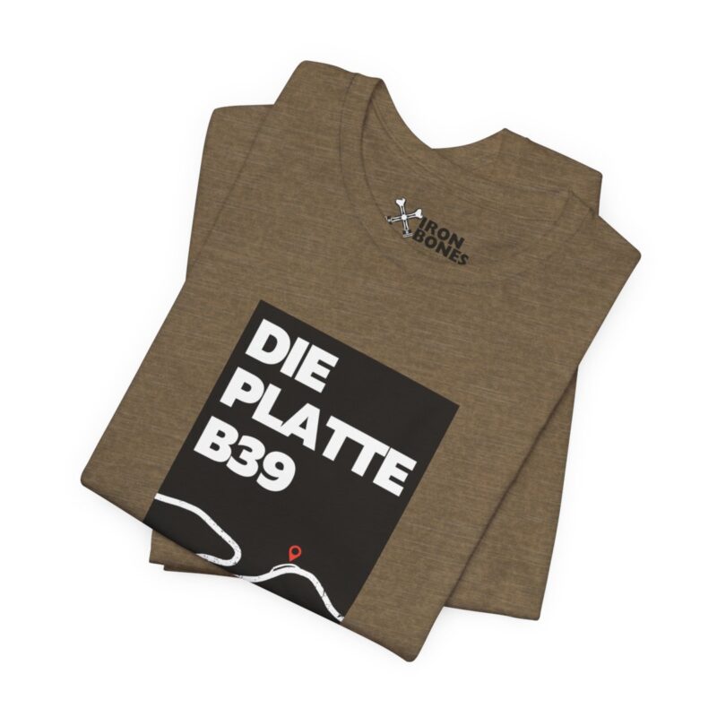 T-Shirt: DIE PLATTE B39 - Black stripe – Bild 17