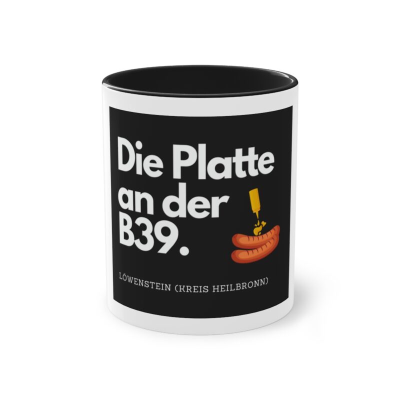 Die Platte - Löwenstein: Zweifarbige Kaffeetasse – Bild 7