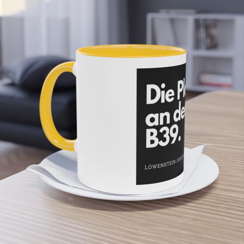 Die Platte - Löwenstein: Zweifarbige Kaffeetasse – Bild 6