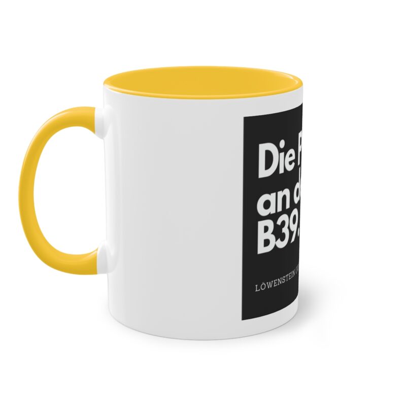 Die Platte 3 - Löwenstein: Zweifarbige Kaffeetasse – Bild 3